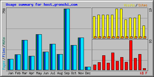 Usage summary for host.gronchi.com